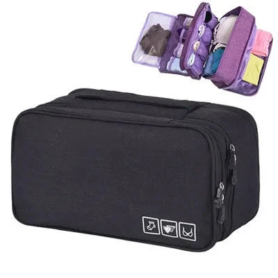 Underwear Cosmetics Makeup Travel Organizer Bag Wardrobe Closet Clothe Pouch Socks Panties Bra Bags